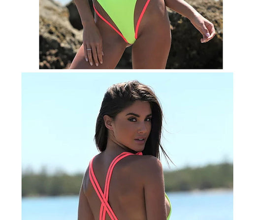 Traje de Baño Enterizo Fusion Europeo-Americano para Mujer - Image 13
