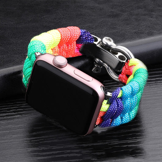 Correa Deportiva Nylon para iWatch 38/40/42/44mm con Hebilla de Acero - Image 5