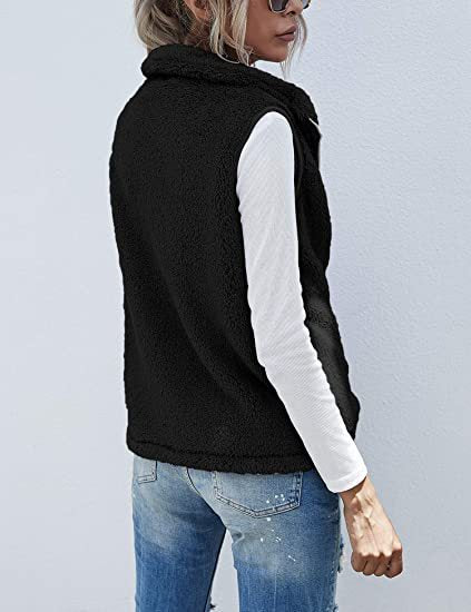 Chaleco Acolchado sin Mangas con Cuello Alto y Cierre - Image 23