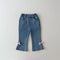 Pantalones Jeans Bota Campana Elásticos para Niña