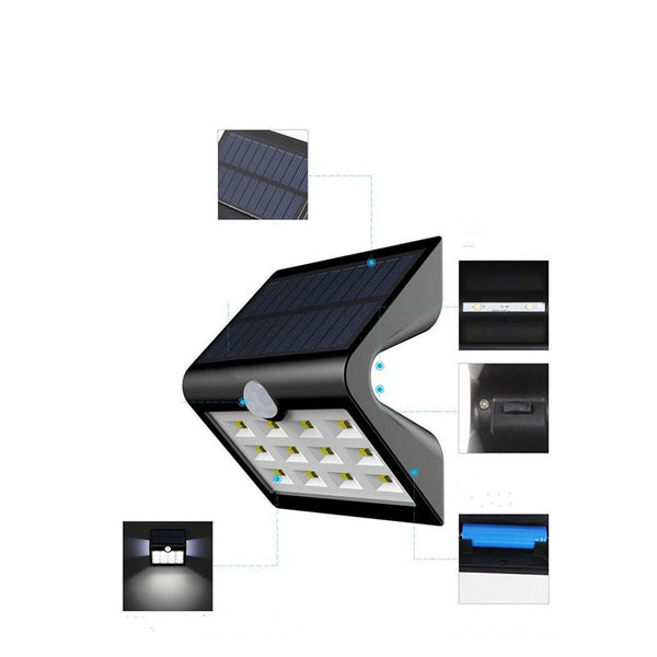 Luces Solares de Pared para Jardín y Exteriores
