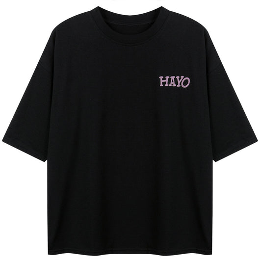 Playera de Algodón para Mujer con Letras - Manga Corta - Image 12