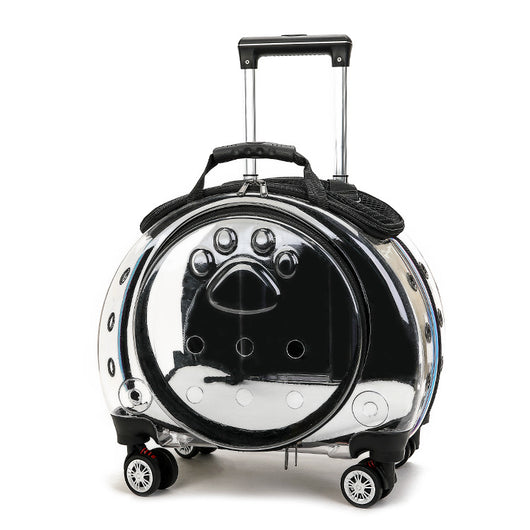 Mochila Transportadora para Mascotas Cápsula Espacial con Bolsillo Transparente - Image 8