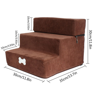 Escaleras para Mascotas - Rampa de 3 Escalones con Cama Integrada para Perros y Gatos - Image 15