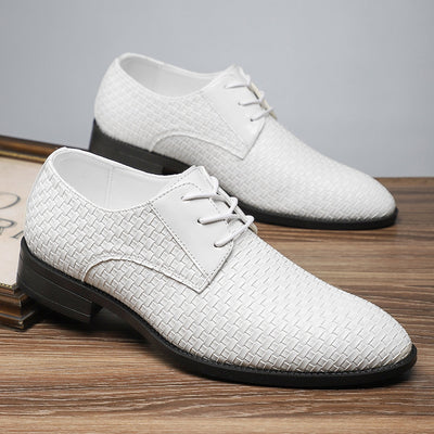Zapatos Formales de Cuero para Hombre con Punta Afilada y Cordones - Image 12