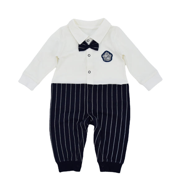 Traje de Gateo Caballero Británico para Bebé en Algodón Caqui