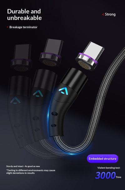 Cable de Carga Rápida Magnético 3A-5A con Transferencia de Datos - Image 14