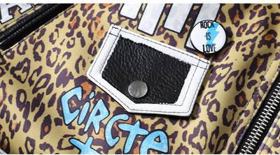 Chaqueta de Cuero Estampada Estilo Europeo y Americano para Mujer - Image 5