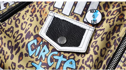 Chaqueta de Cuero Estampada Estilo Europeo y Americano para Mujer - Image 5