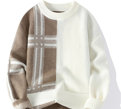 Suéter Casual de Cuello Redondo Tejido para Hombre - Image 12