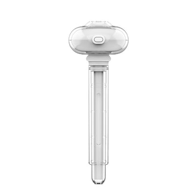 White and clear USB portable desktop humidifier with a small night light, featuring a compact design. - Image 3
