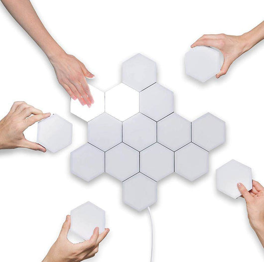 Lámpara de Pared Modular Helios Touch con Paneles de Panal - Image 11