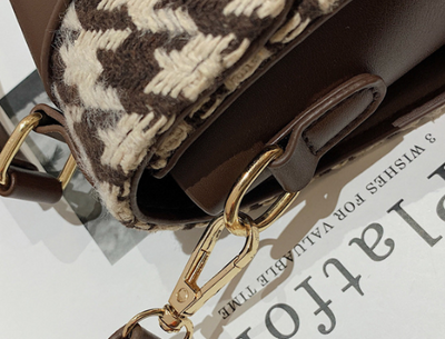 Bolso Boston Cuadros Houndstooth para Mujer - Image 9