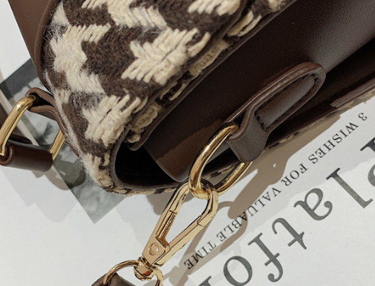 Bolso Boston Cuadros Houndstooth para Mujer - Image 9