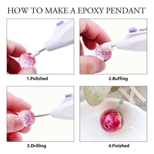 Kit de Resina Epoxi con Pigmento Luminiscente UV y Moldes de Cristal - Image 27