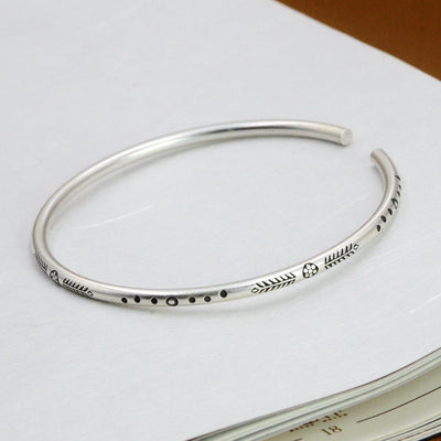 Joyería de Plata Tailandesa Estilo Arte Retro Estudiante - Image 10