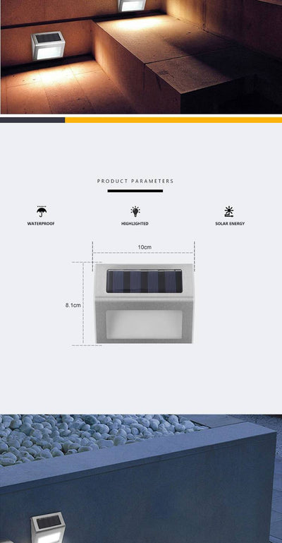 Lámpara Solar LED para Escaleras y Jardín - Luz Nocturna Inteligente - Image 11