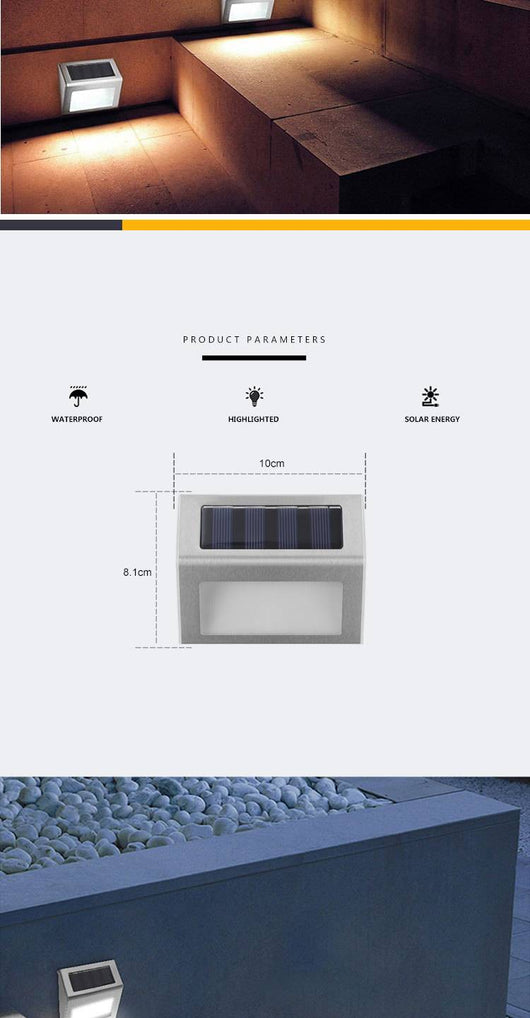 Lámpara Solar LED para Escaleras y Jardín - Luz Nocturna Inteligente - Image 11