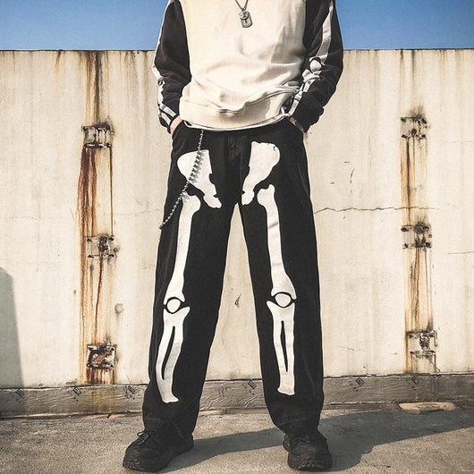 Pantalón Denim Recto Luminoso con Estampado Artístico - Image 10