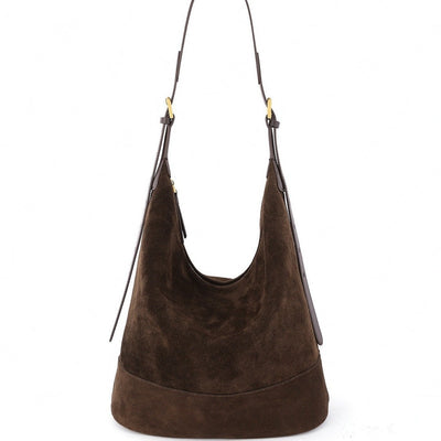 Bolsa Bucket de Ante Retro - Bolso Cómodo y Versátil para Hombro o Bandolera - Image 6