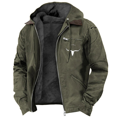 Chaqueta Hoodie Retro Casual para Hombre - Image 4