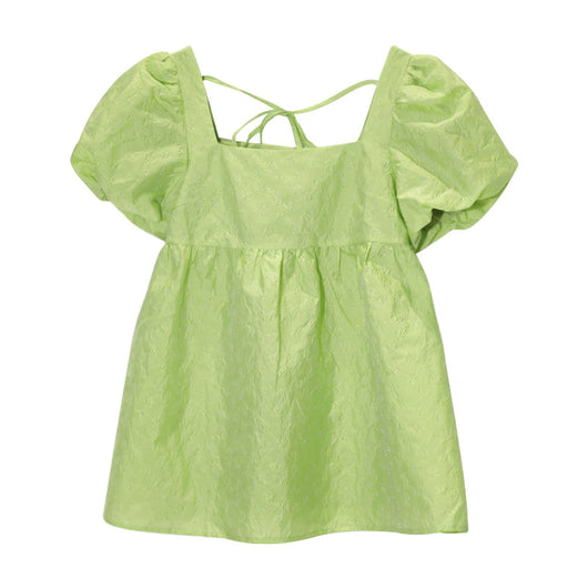 Blusa Cuello Cuadrado con Mangas Abullonadas para Mujer - Image 3