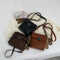 Bolso Bucket Retro con Textura Occidental para Mujer