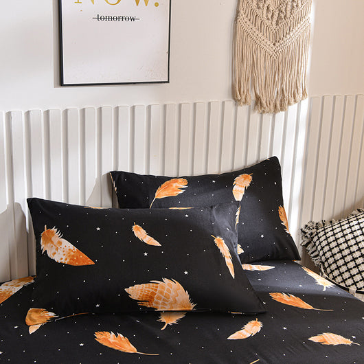 Juego de Sábana Ajustable y Funda de Almohada Estampada Suave - Image 4