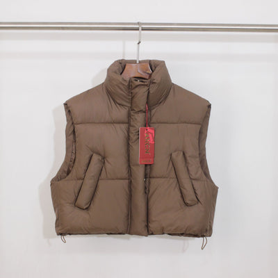 Chaleco Abrigador Mujer Cuello Solapa Corte Holgado - Image 12