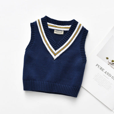 Chaleco Pullover de Punto para Niños - Prenda Base Versátil - Image 14