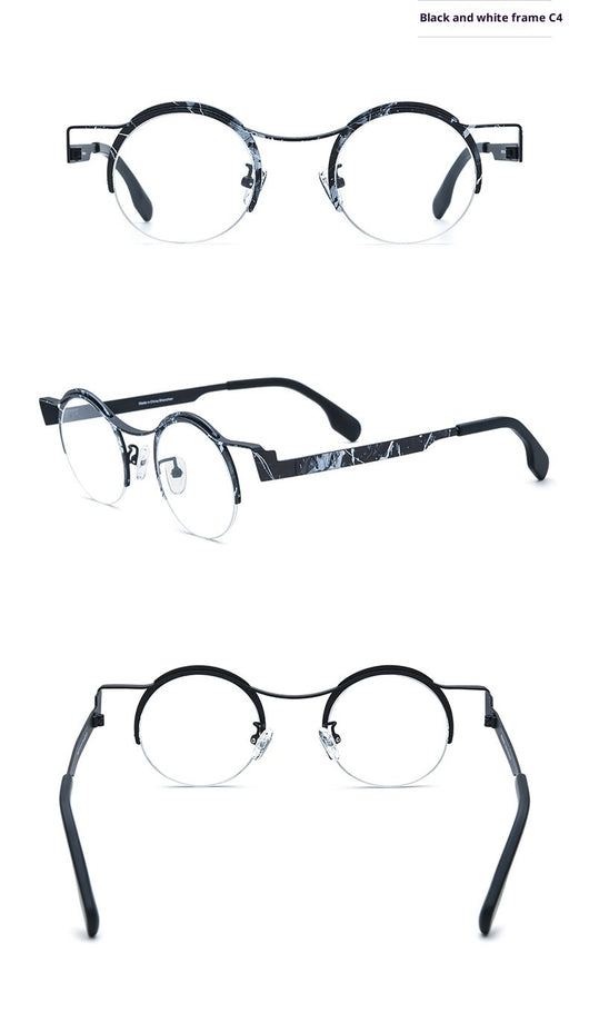 Gafas Redondas para Miopía en Titanio Ultraligero con Cristales de Color - Image 13