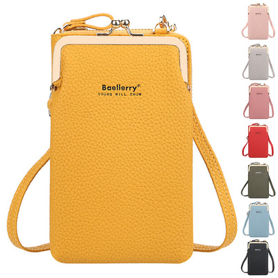 Bolso Bandolera para Mujer con Cierre de Seguridad y Compartimento Billetera