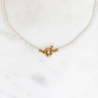 Collar de Perla con Cierre de Resorte Estilo Marinero - Image 12