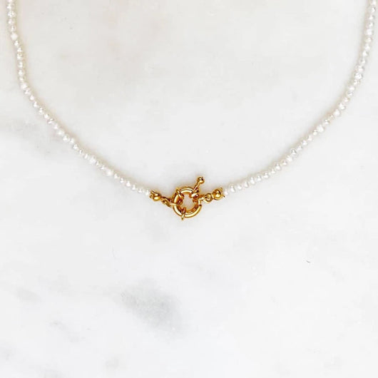 Collar de Perla con Cierre de Resorte Estilo Marinero - Image 12