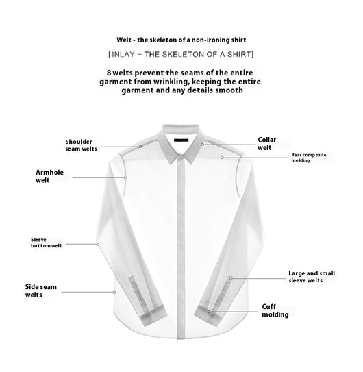 Camisa Business Casual Manga Larga Slim Fit Cuello Italiano Hombre - Image 26