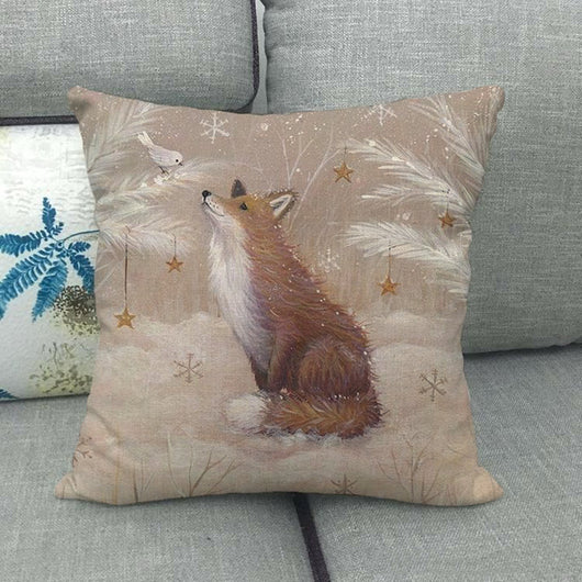 Funda de Almohada de Lino Colección Año Nuevo Navidad - Image 13