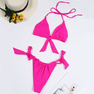 Bikini Escote Halter Multicolor con Cierre Ajustable - Image 3