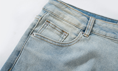 Jeans Slim Fit Flare Desgastados Trendy para Hombre - Image 15