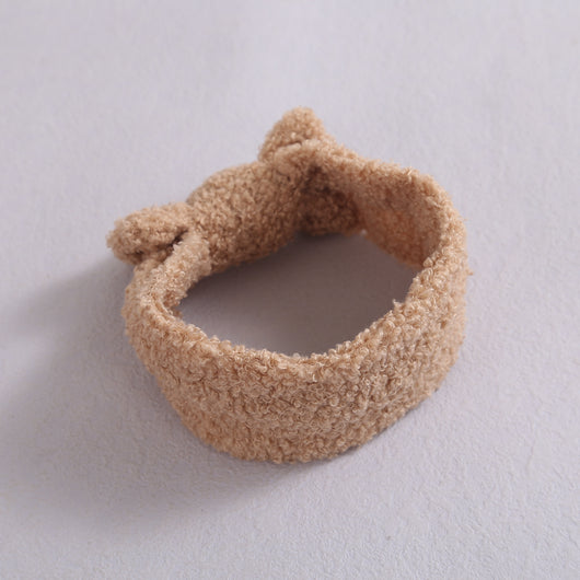 Diadema Elástica para Bebé con Moño - Fleece Suave - Image 2