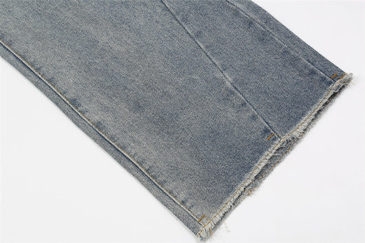 Jeans Acampanados con Bordado de Letras para Hombre - Marca Burr - Image 8