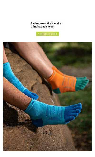 Calcetines Profesionales de Caña Media con Dedos Separados para Maratones - Image 8