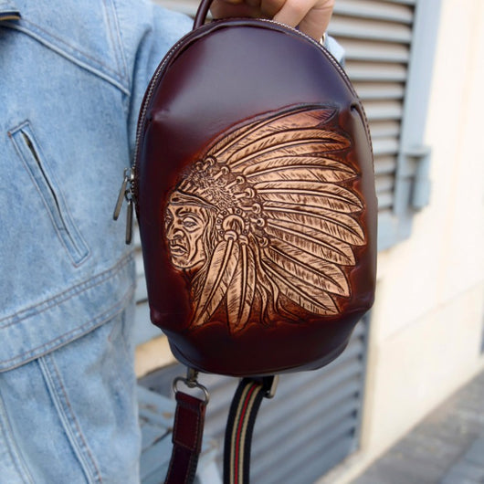 Bolso Bandolera de Cuero Genuino Estilo Vintage - Image 4