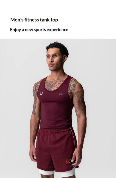 Camiseta Deportiva Sin Mangas Hombre Estilo Americano - Tela Fresca, Secado Rápido y Alta Elasticidad - Image 17