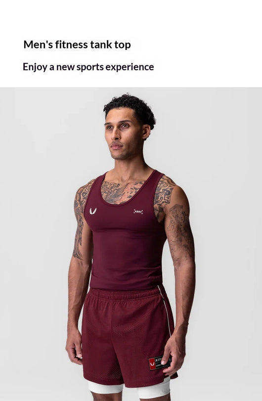 Camiseta Deportiva Sin Mangas Hombre Estilo Americano - Tela Fresca, Secado Rápido y Alta Elasticidad - Image 17