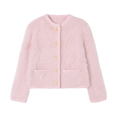 Cardigan Tejido Mohair Suave - Abrigo Largo de Manga Larga - Image 5