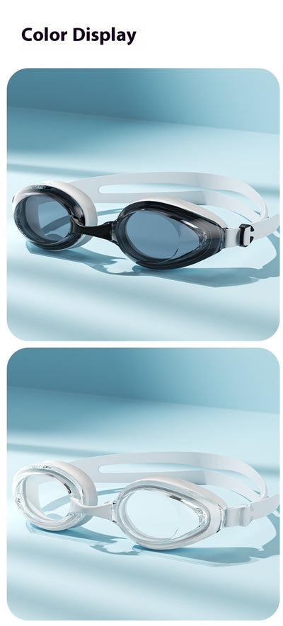 Gafas de Natación HD Anti-Empaño con Gorro - Marco Grande Impermeable - Image 24