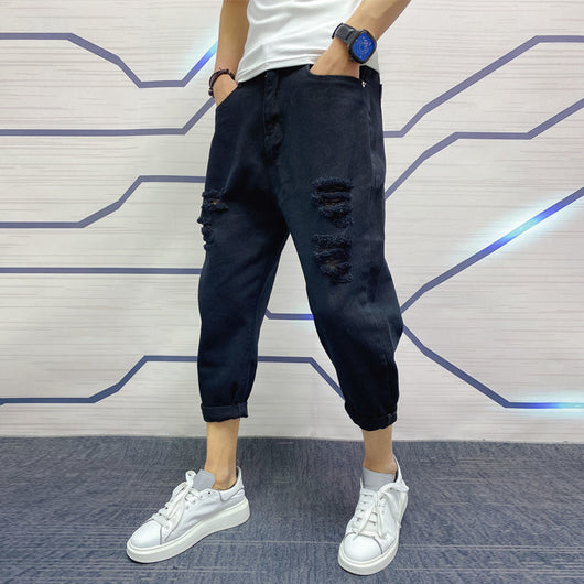 Jeans Rotos Ajustados para Hombre con Bota Entallada - Image 2