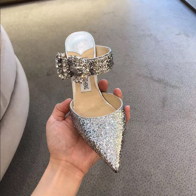 Sandalias de Tacón Alto con Punta Afilada y Detalle Calado - Image 13