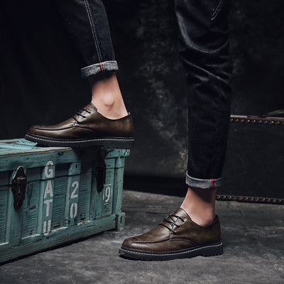 Zapatos de Cuero para Hombre Invierno - Casual y Elegante - Image 8