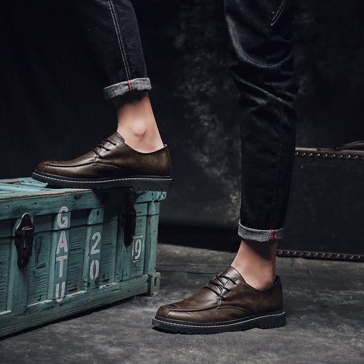Zapatos de Cuero para Hombre Invierno - Casual y Elegante - Image 8